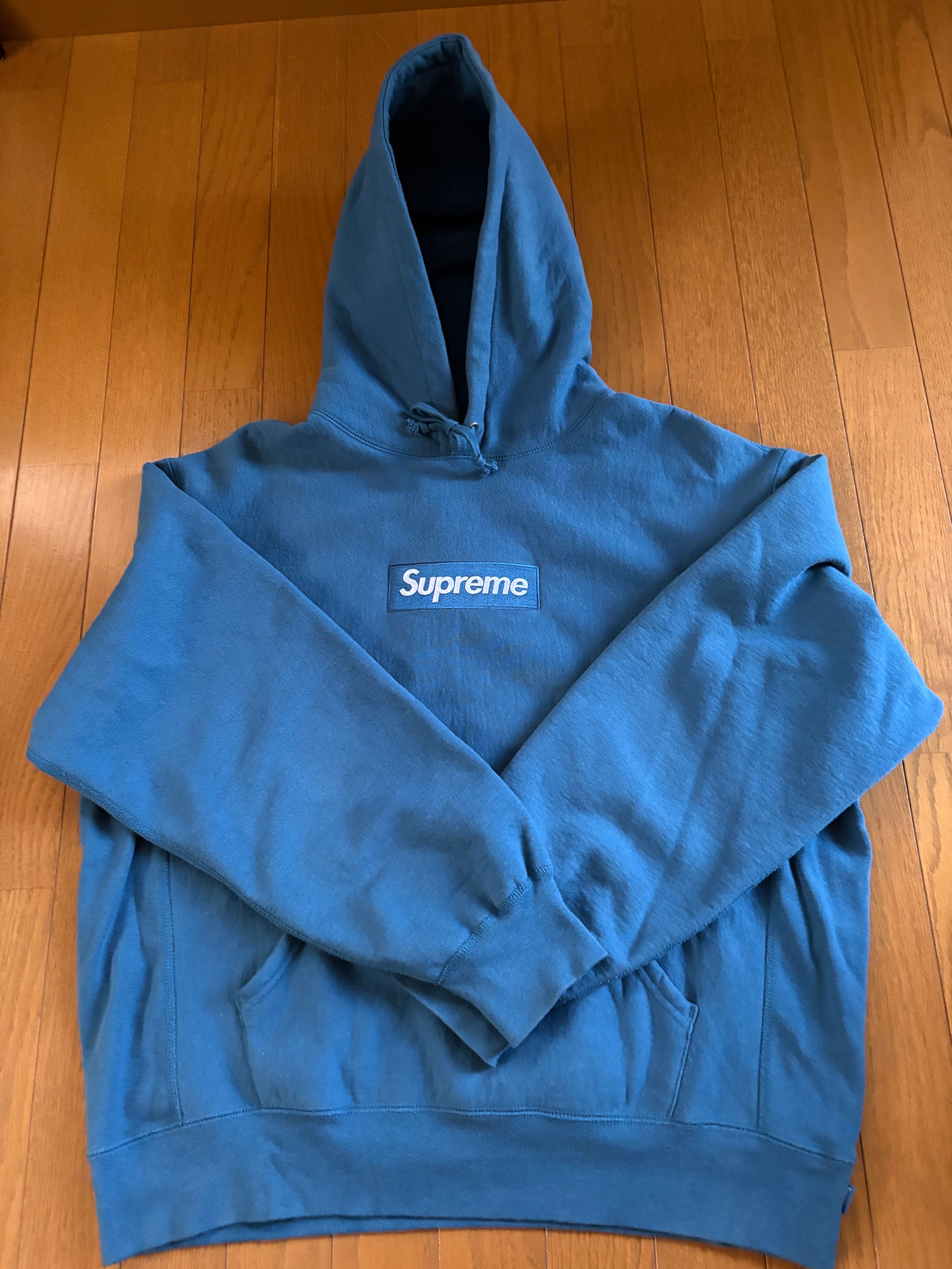 Supreme Box Logo Hooded Sweatshirt "Blue" (23FW)