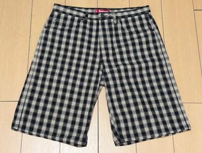 Supreme Plaid Baggy Short "Black"