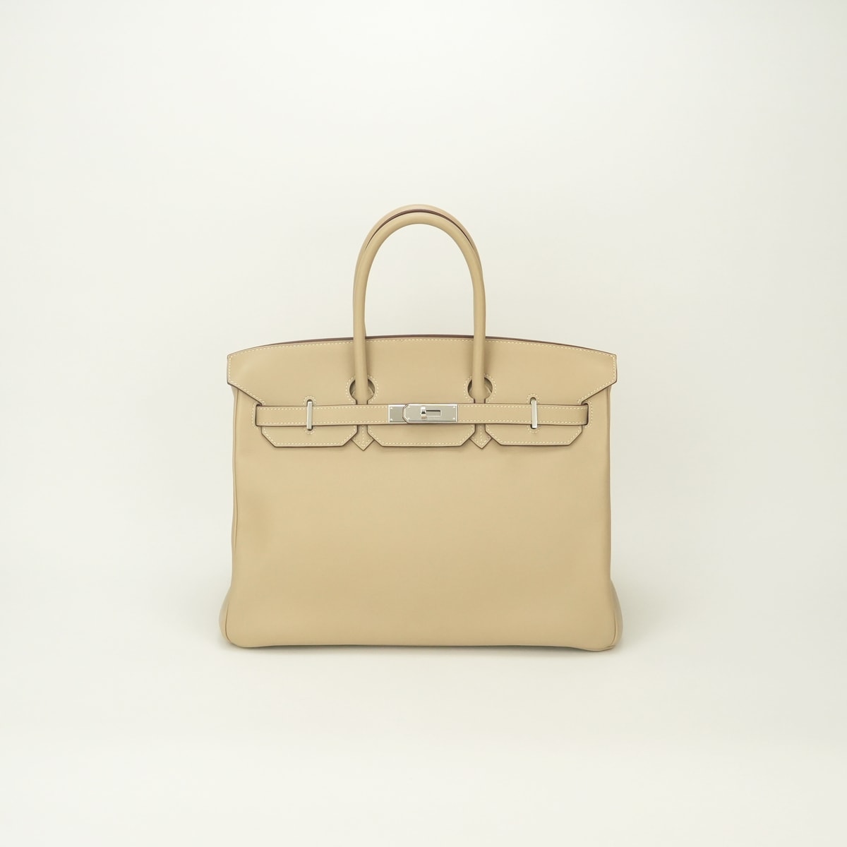 エルメス HERMES バーキン35 バッグ トートバッグ スイフト パーシュマン Parchemin ホワイト Whiteベージュ Beige 白 シルバー金具 ハンドバッグ ヴォースイフト