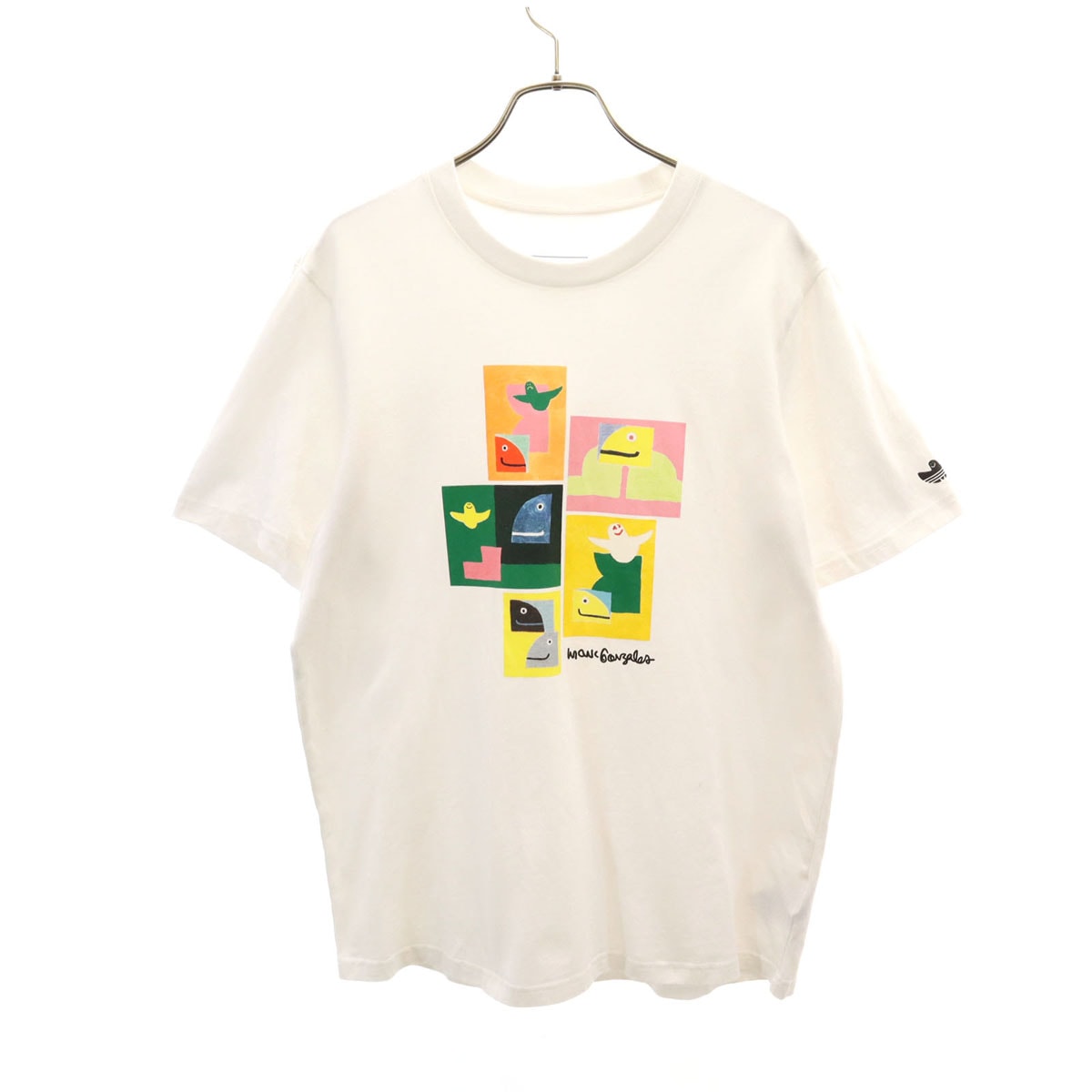 adidas Originals アディダスオリジナルス Mark Gonzales マークゴンザレス コラボライン 半袖 Tシャツ L ホワイト Skateboarding