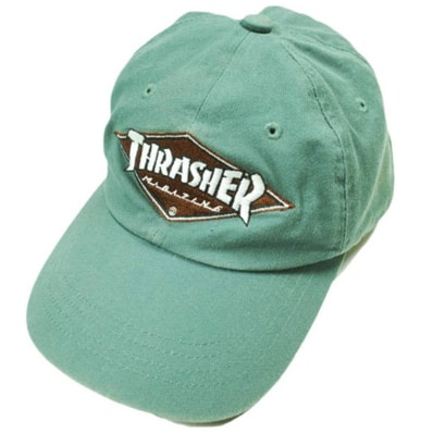 THRASHER x green label relaxing UNITED ARROWS スラッシャー グリーンレーベルリラクシング ユナイテッドアローズ 別注 キッズ ツイルベースボールキャップ GL-24TR02 KELLY 6パネル 帽子 g26224