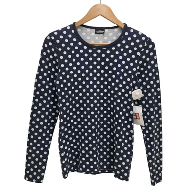 フィンランド製 水玉 ドット クルーネック L/S Tシャツ【1143533843283】