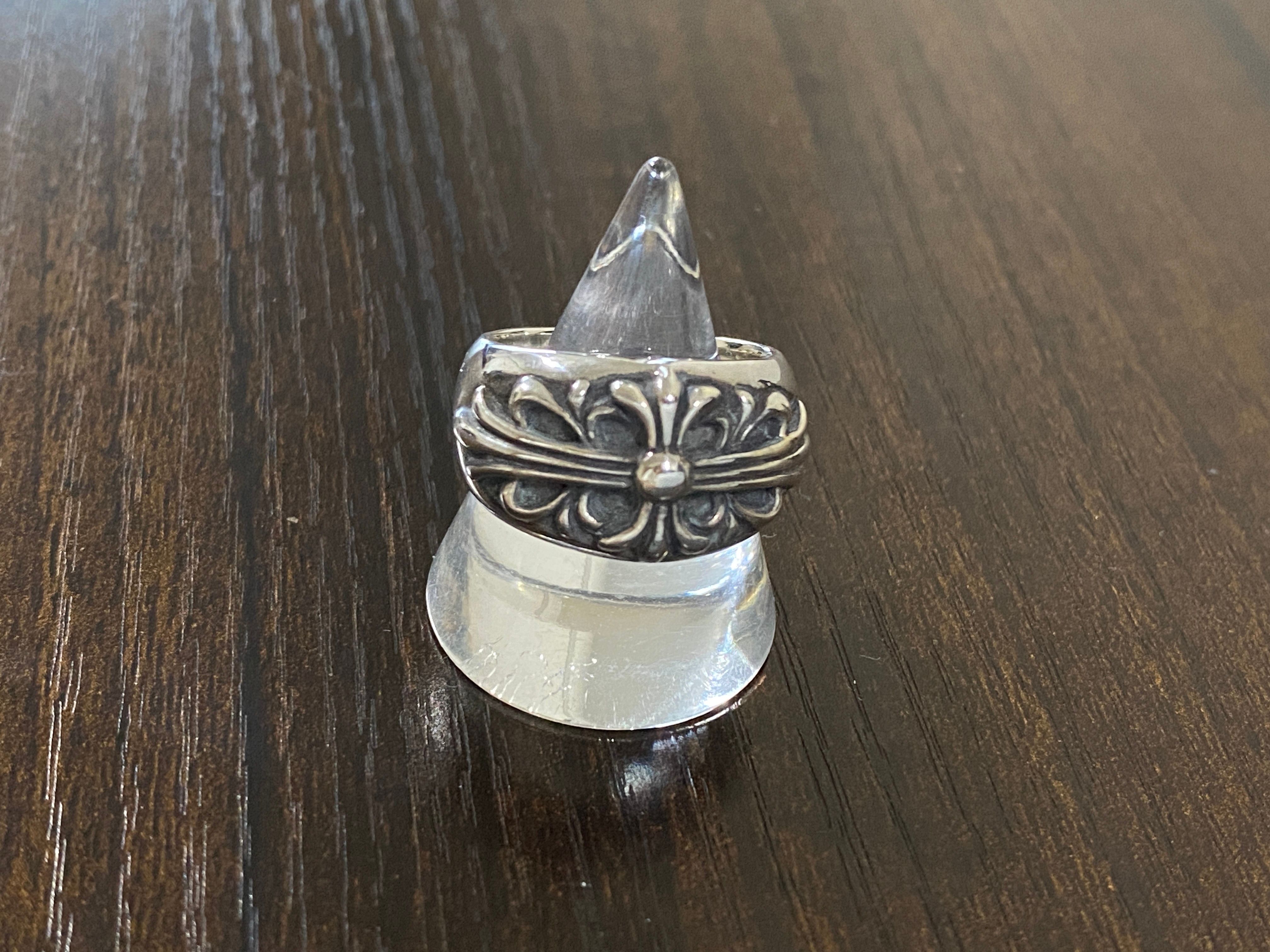 Chrome Hearts Floral Cross Ring "Silver"