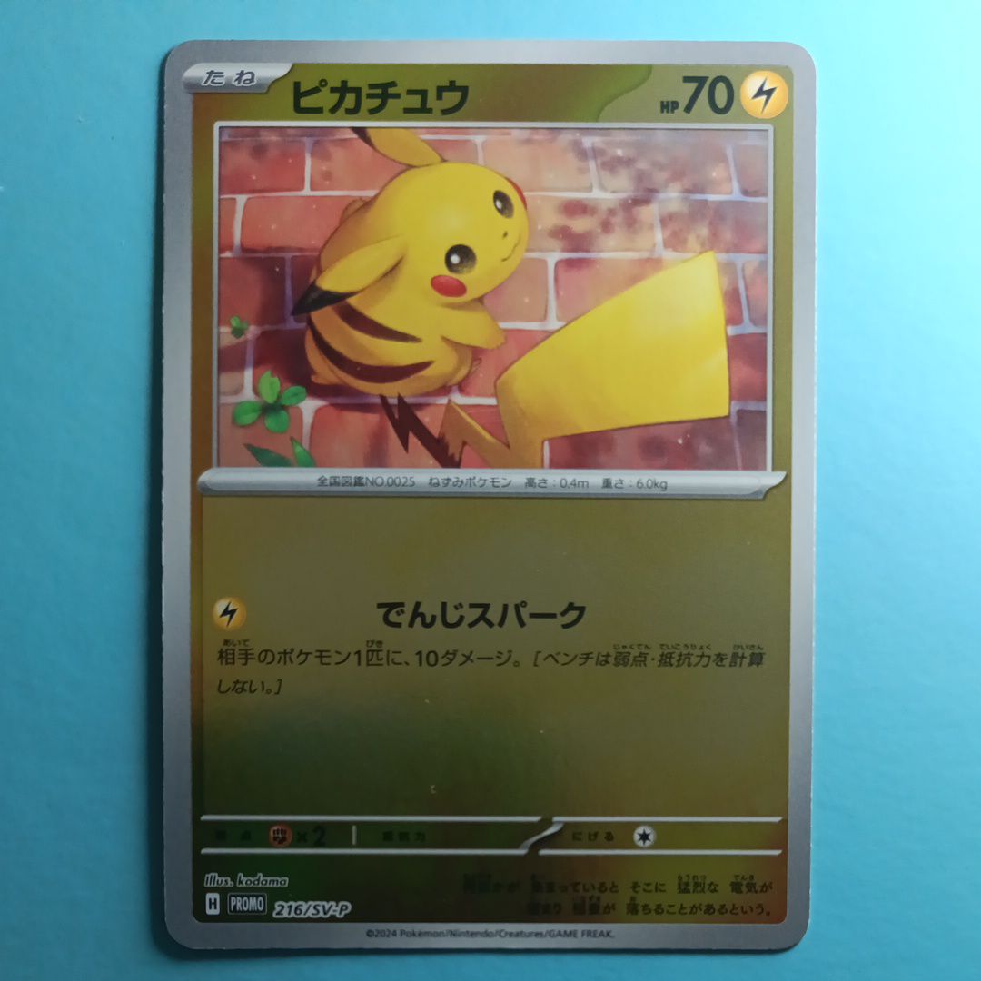 ピカチュウ P [SV-P 216](プロモカードパック「ポケカの夏がキタ!プロモカードGetキャンペーン!」)