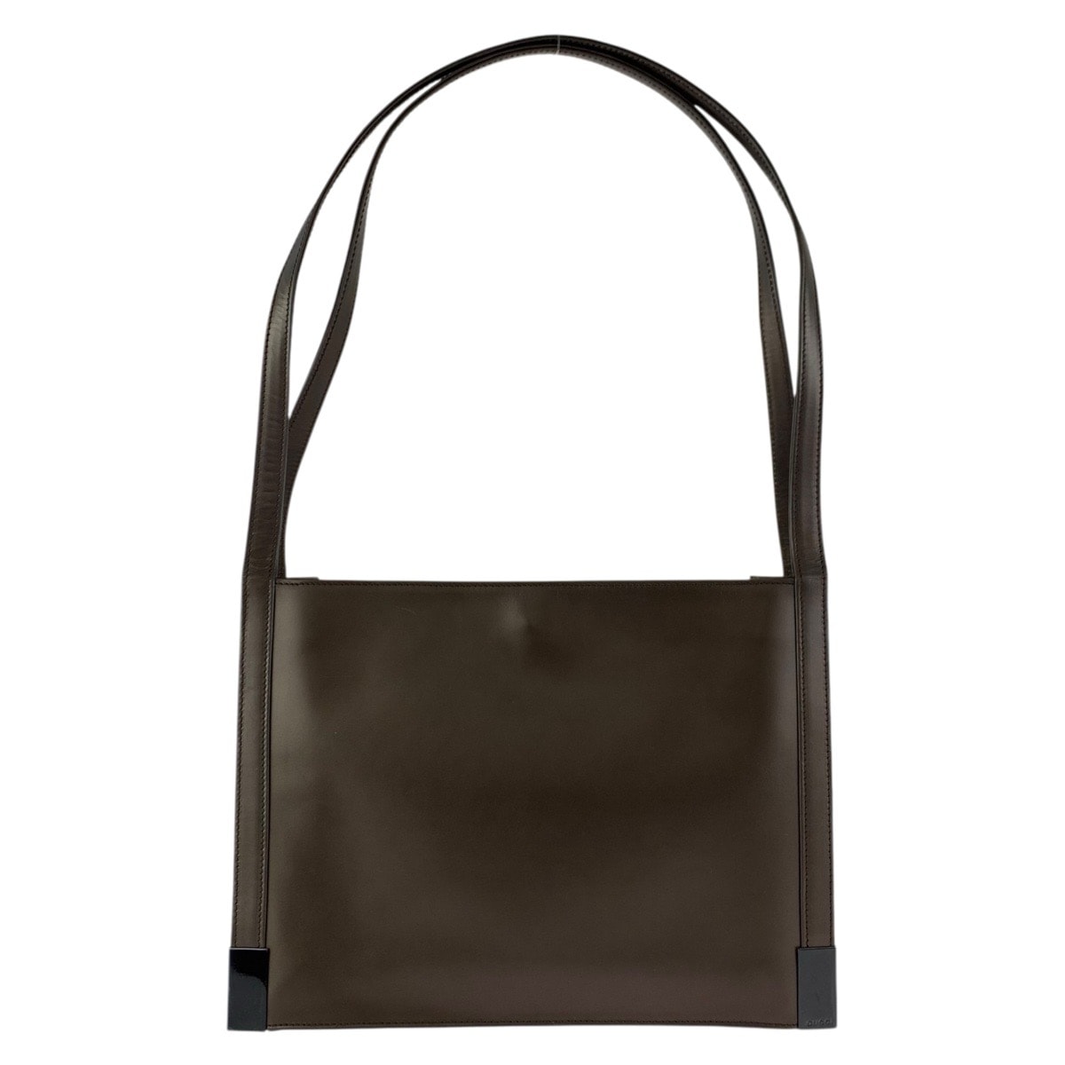 美品 GUCCI グッチ メタリックブラウン レザー ショルダーバッグ トートバッグ 601340 【中古】