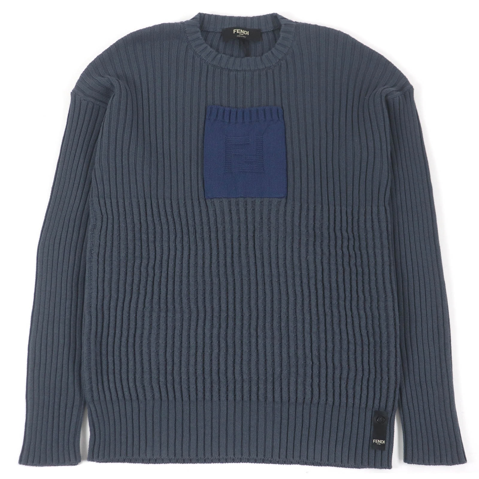 未使用品 フェンディ
 セーター ブルーグレー メンズ 50 FZX036