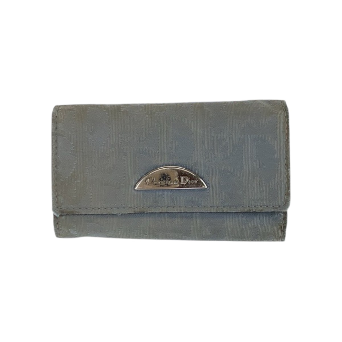 Christian Dior クリスチャンディオール ヴィンテージ トロッター 5連 ブルー シルバー金具 キャンバス レザー/ キーケース 男女兼用 600532 【中古】