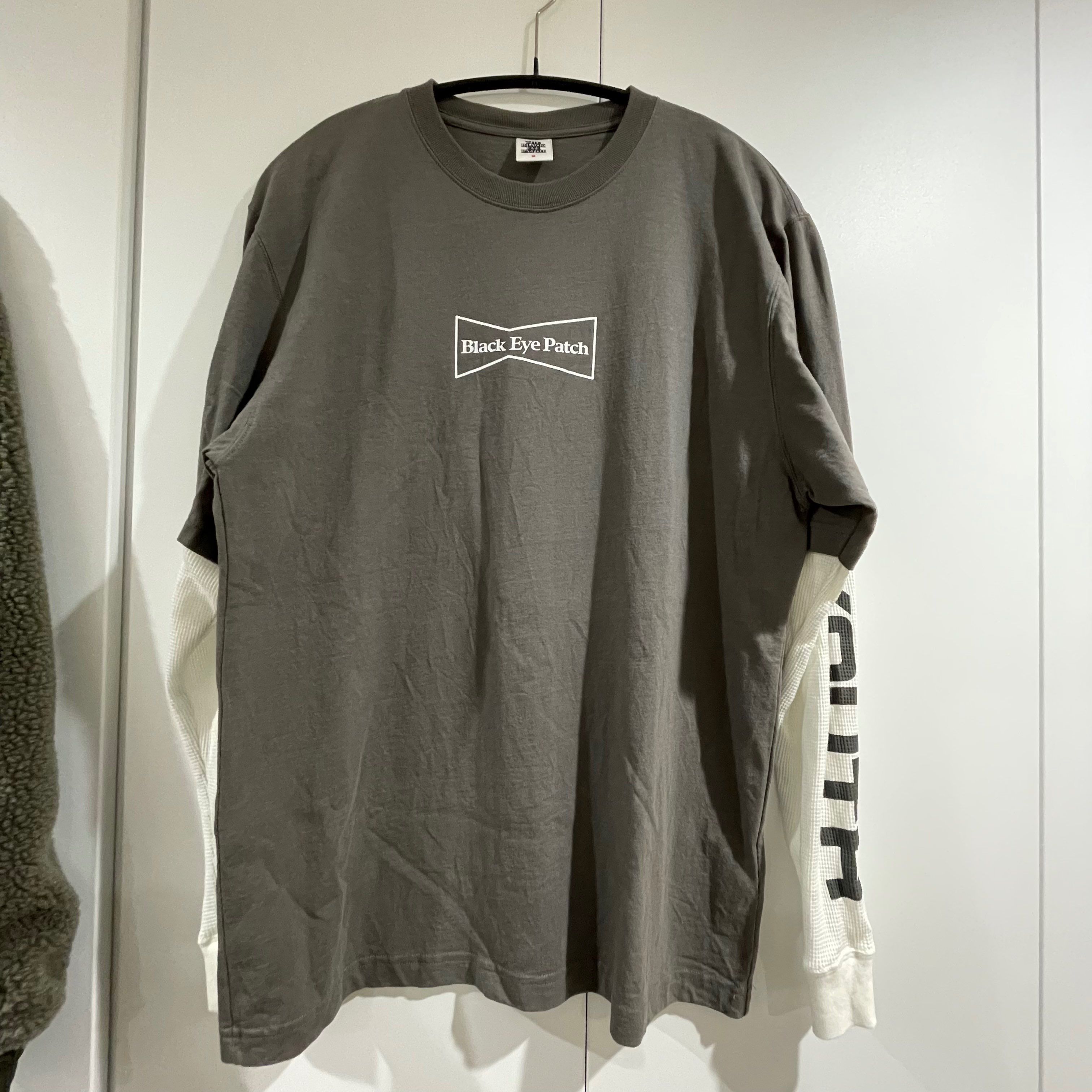 BlackEyePatch x Wasted Youth LAYERED L/S TEE "Charcoal Gray" / VERDY