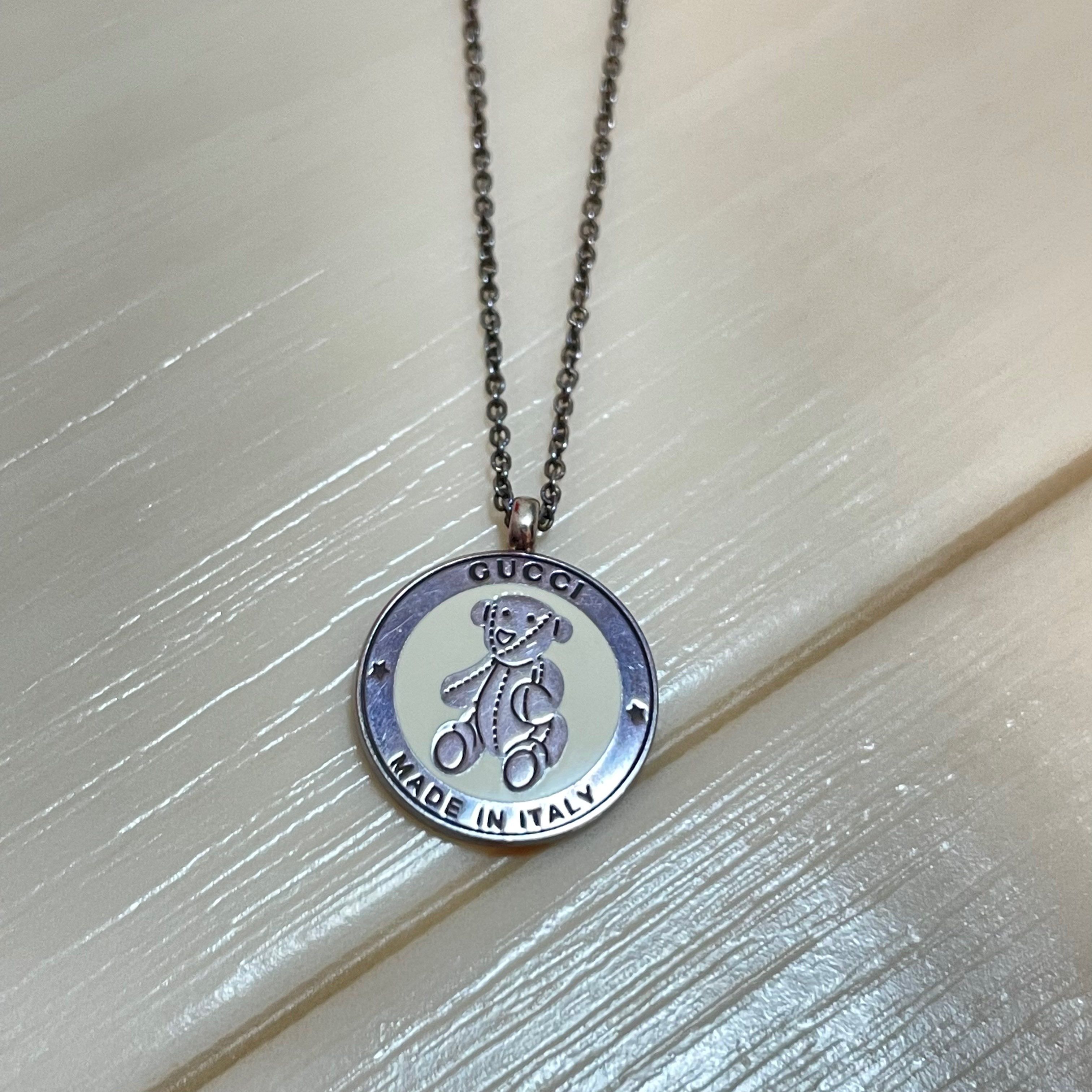 GUCCI テディベア シルバー ネックレス SV925