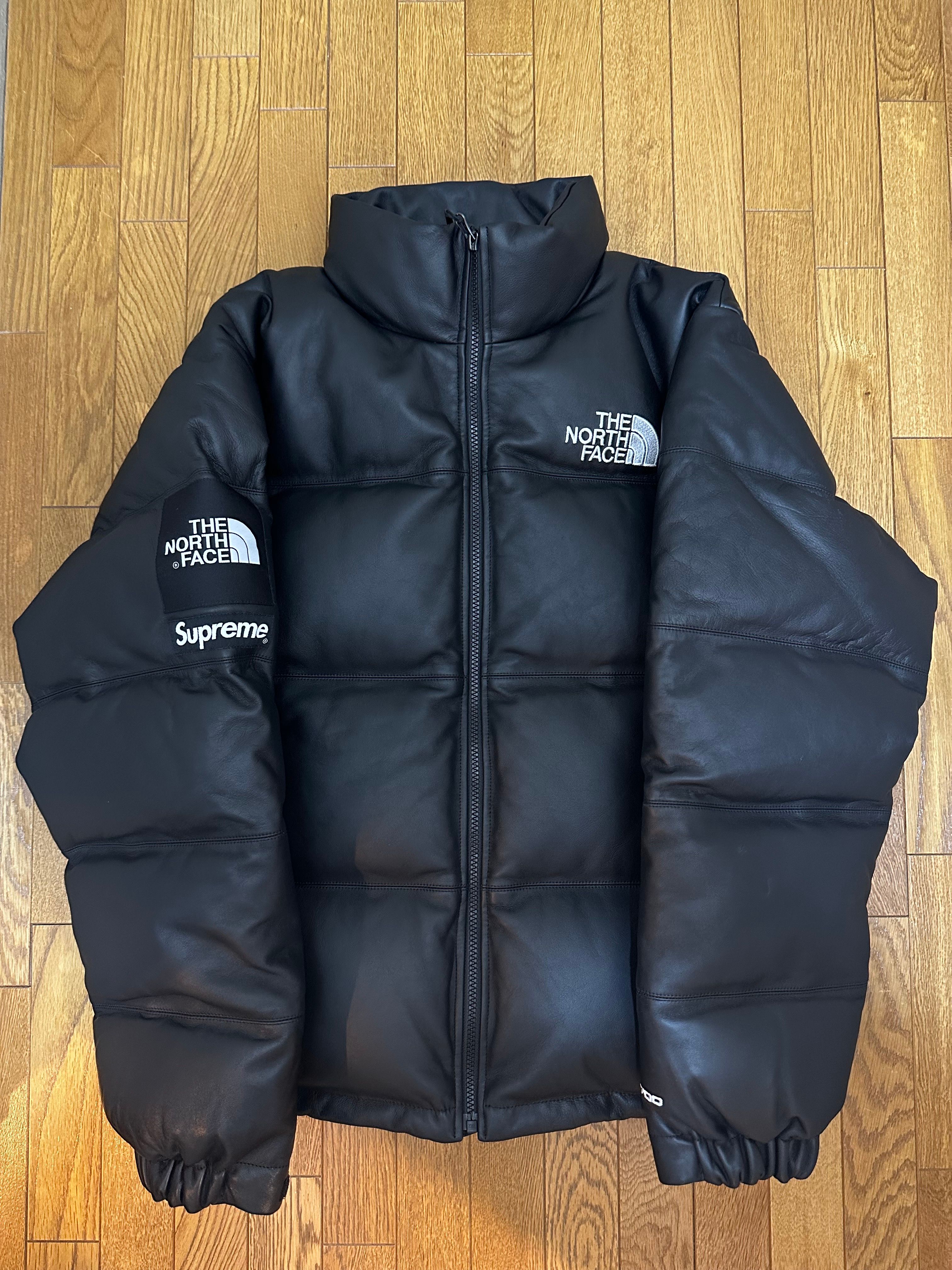 Supreme x The North Face Leather Nuptse Jacket "Black"