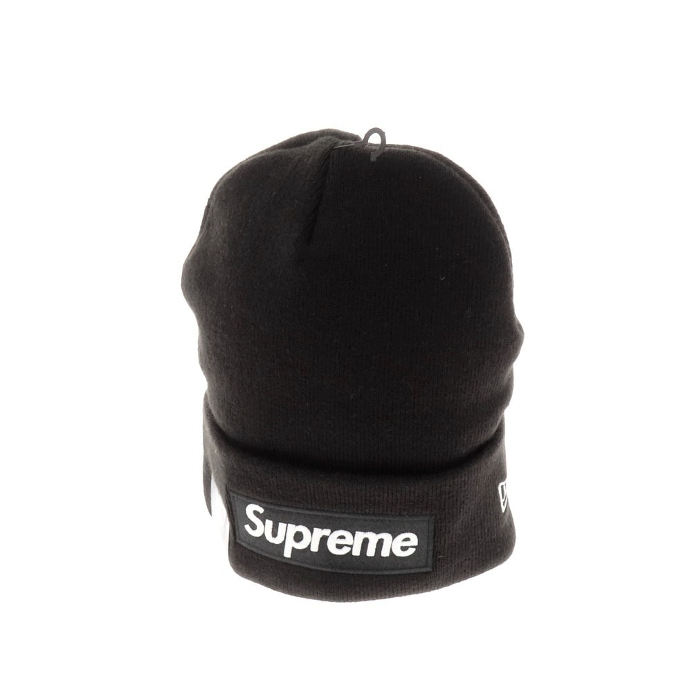 【中古】【未使用】シュプリーム Supreme 2025年秋冬 New Era Box Logo Beanie アクリル ニットキャップ ブラック【メンズ】
