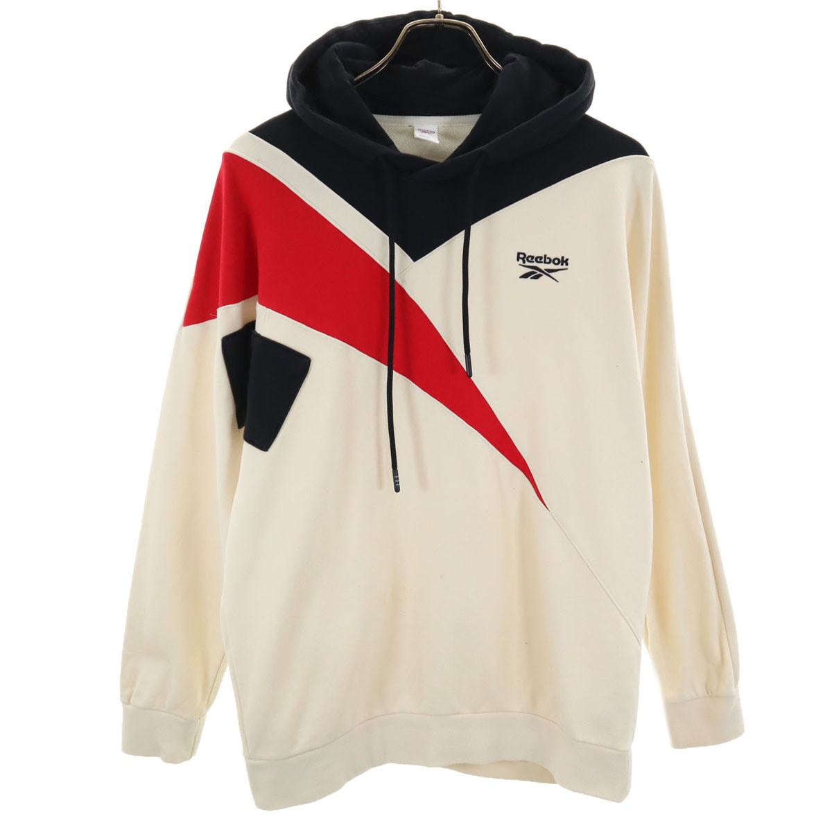 Reebok リーボック 長袖 スウェットパーカー M ベージュ