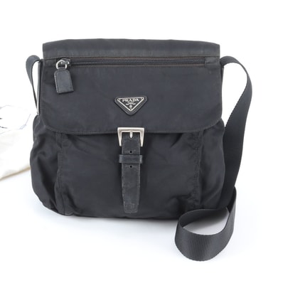 ■美品 プラダ テスート ナイロントライアングルロゴショルダーバッグ