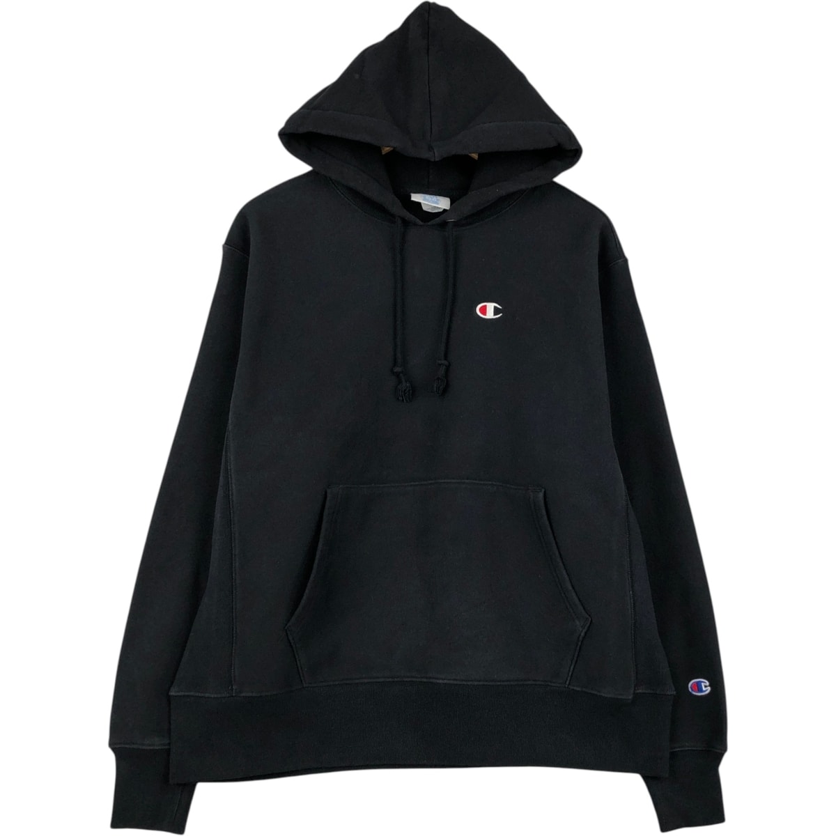 古着 チャンピオン Champion REVERSE WEAVE リバースウィーブ ワンポイント スウェットプルオーバーパーカー メンズL相当/eaa624074