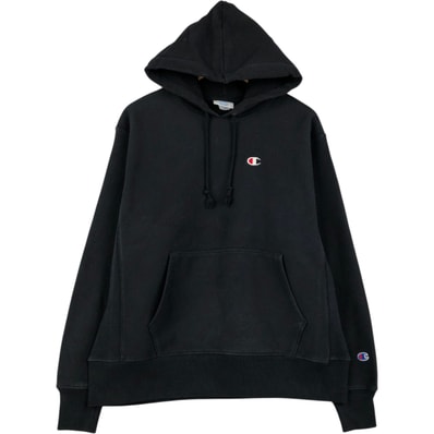 古着 チャンピオン Champion REVERSE WEAVE リバースウィーブ ワンポイント スウェットプルオーバーパーカー メンズL相当/eaa624074