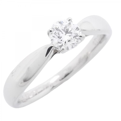 【6jgb0574】ティファニー リング ハーモニー 1PD Pt950 プラチナ ダイヤモンド 0.25ct 6.5号【中古】レディース