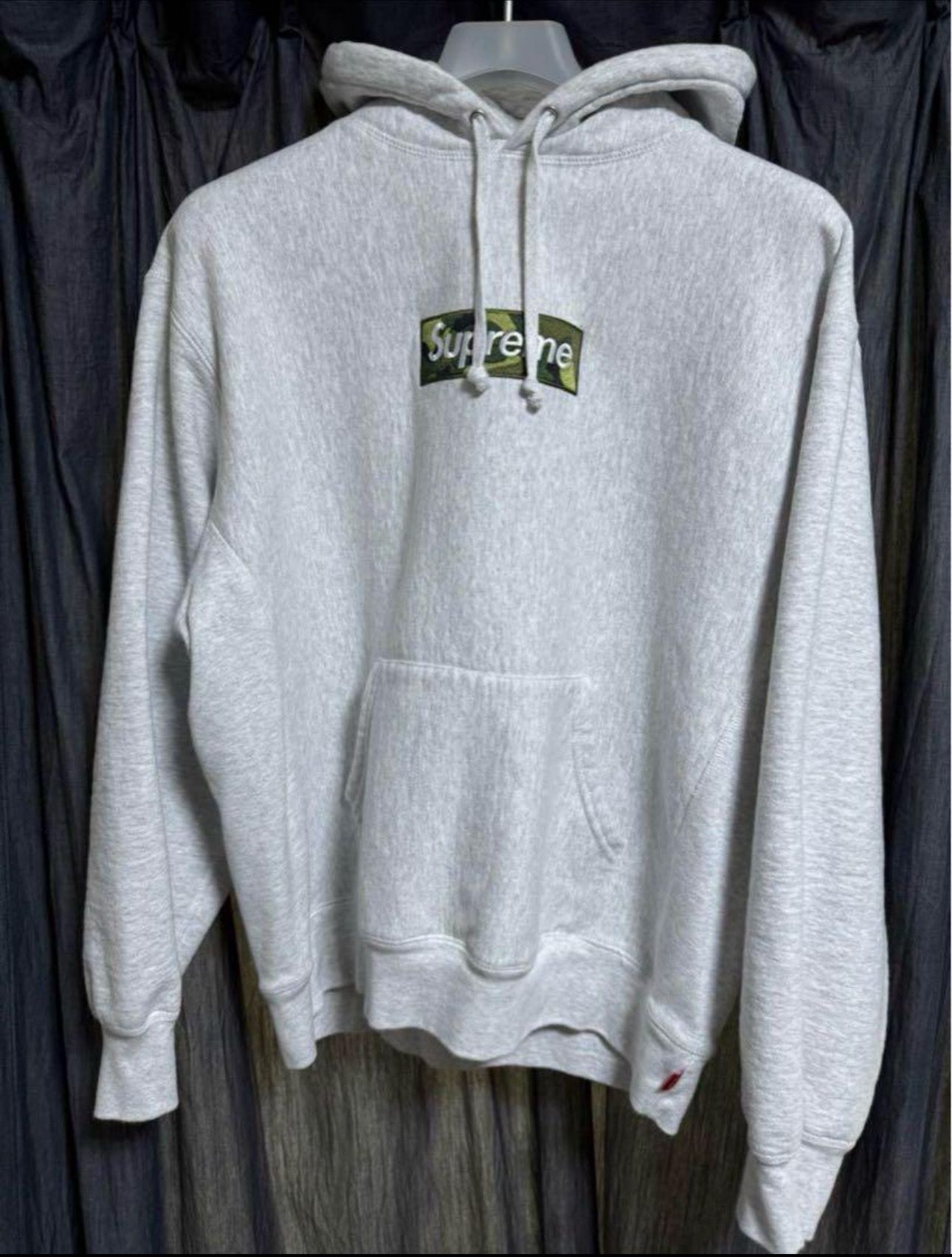 Supreme Box Logo Hooded Sweatshirt "Ash Grey" (23FW)