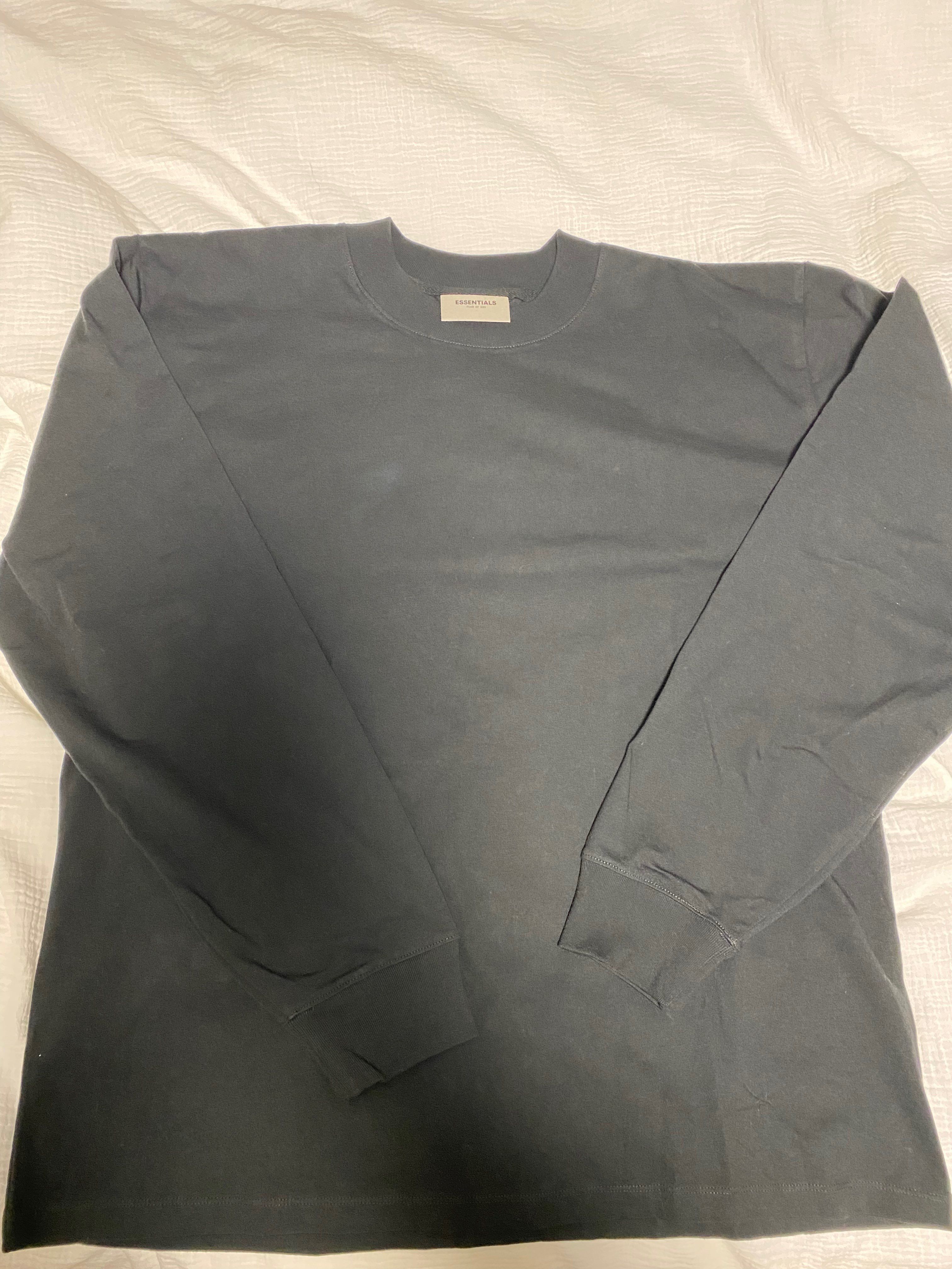 FEAR OF GOD ESSENTIALS Long Sleeve Tee "Black/Stretch Limo"