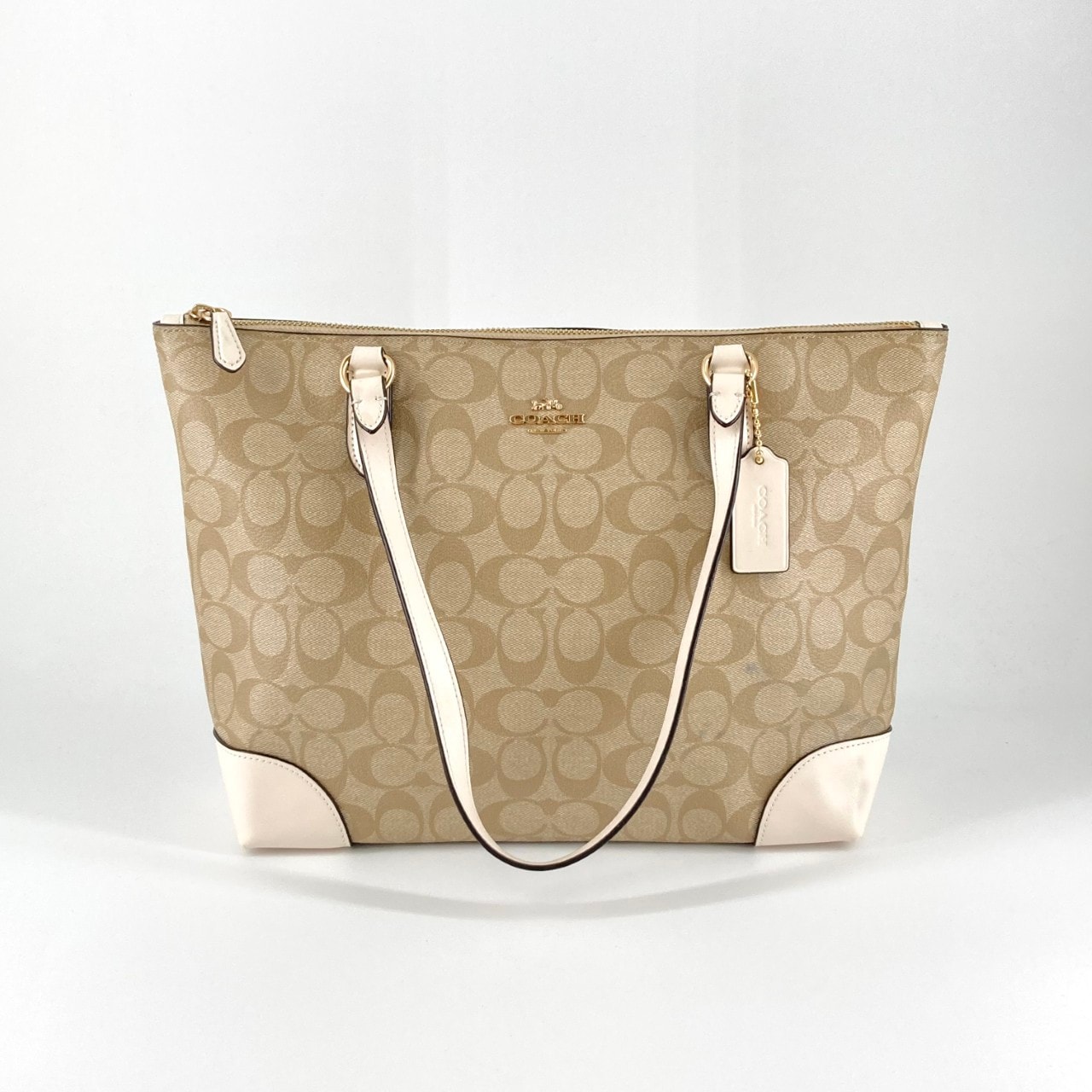C (やや傷や汚れあり)】COACH（コーチ） シグネチャージップ F29208