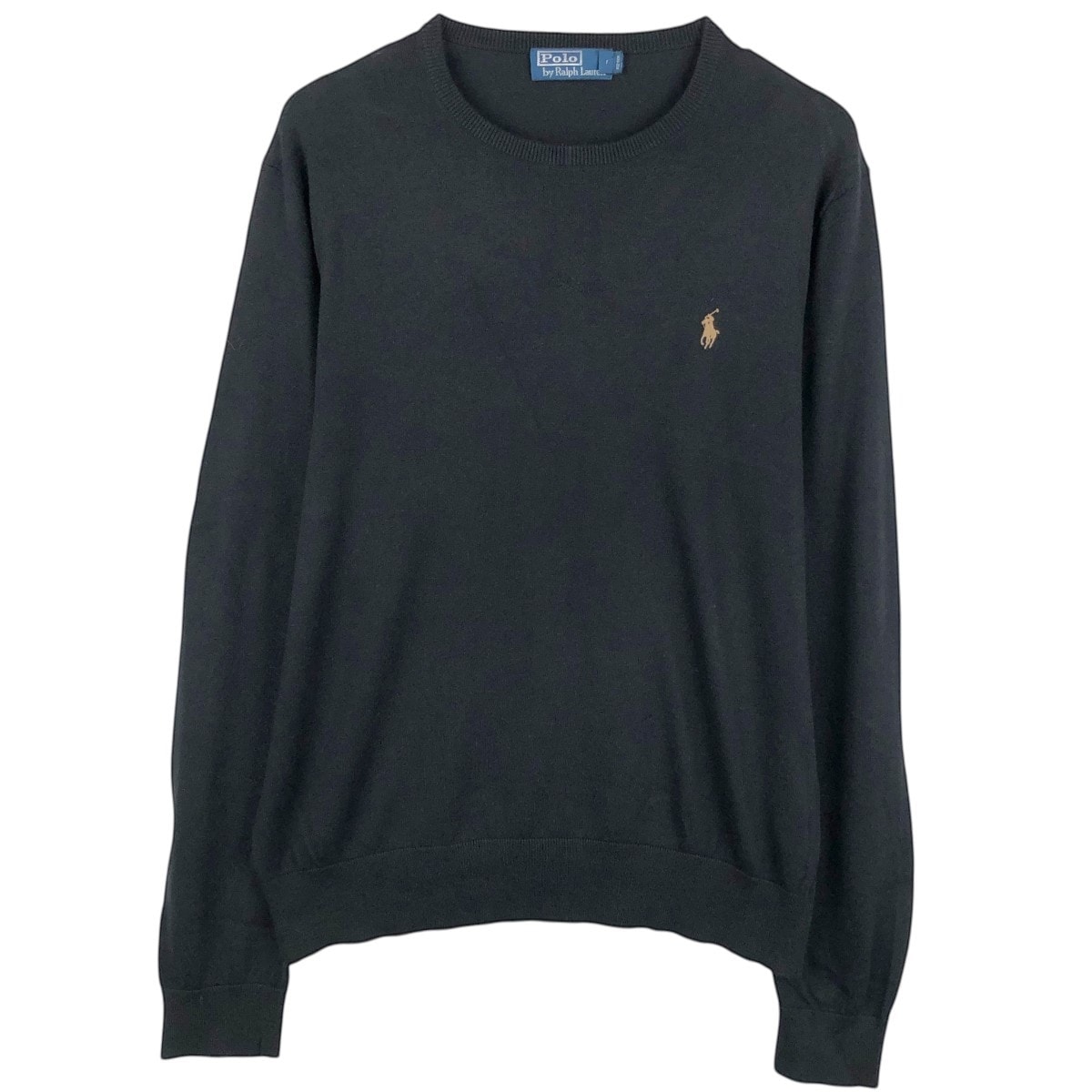 古着 ラルフローレン Ralph Lauren POLO by Ralph Lauren カシミア混 コットンニットセーター メンズL相当/eaa672442