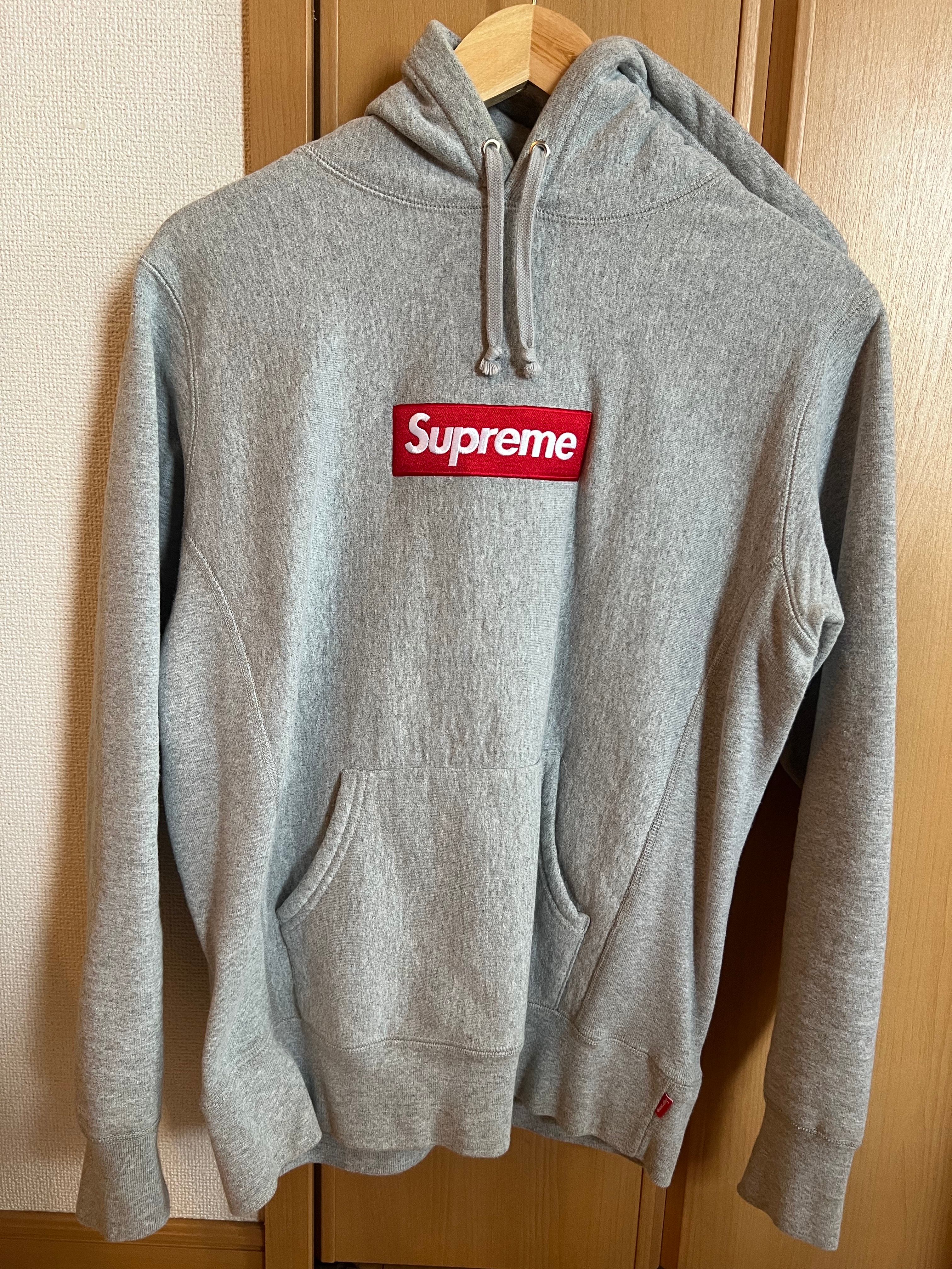 Supreme Box Logo Hooded Sweatshirt "Heather Grey" (12FW)