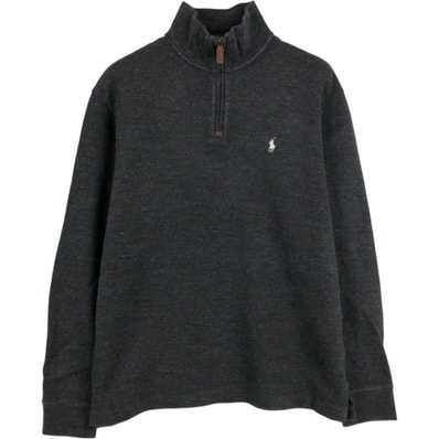 古着 ラルフローレン Ralph Lauren POLO RALPH LAUREN ハーフジップスウェットシャツ トレーナー メンズL相当/eaa676265