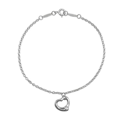 TIFFANY&Co. ティファニー オープンハート 11MM ブレスレット バングル エルサペレッティ SV925 シルバー 新品仕上済 レディース 【中古】