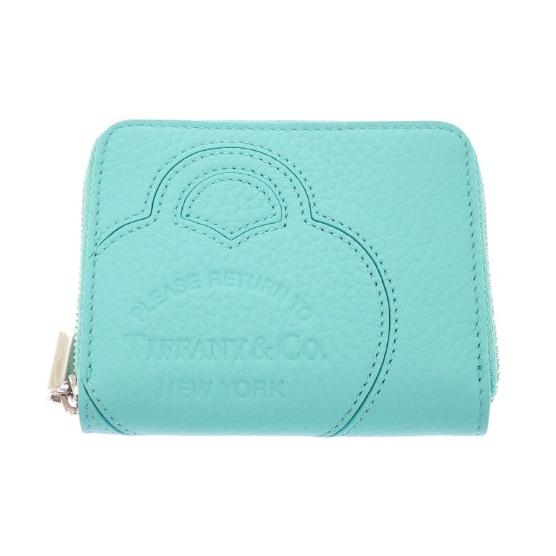 ティファニー スモールジップ ウォレット ティファニーブルー【中古】【Aランク】