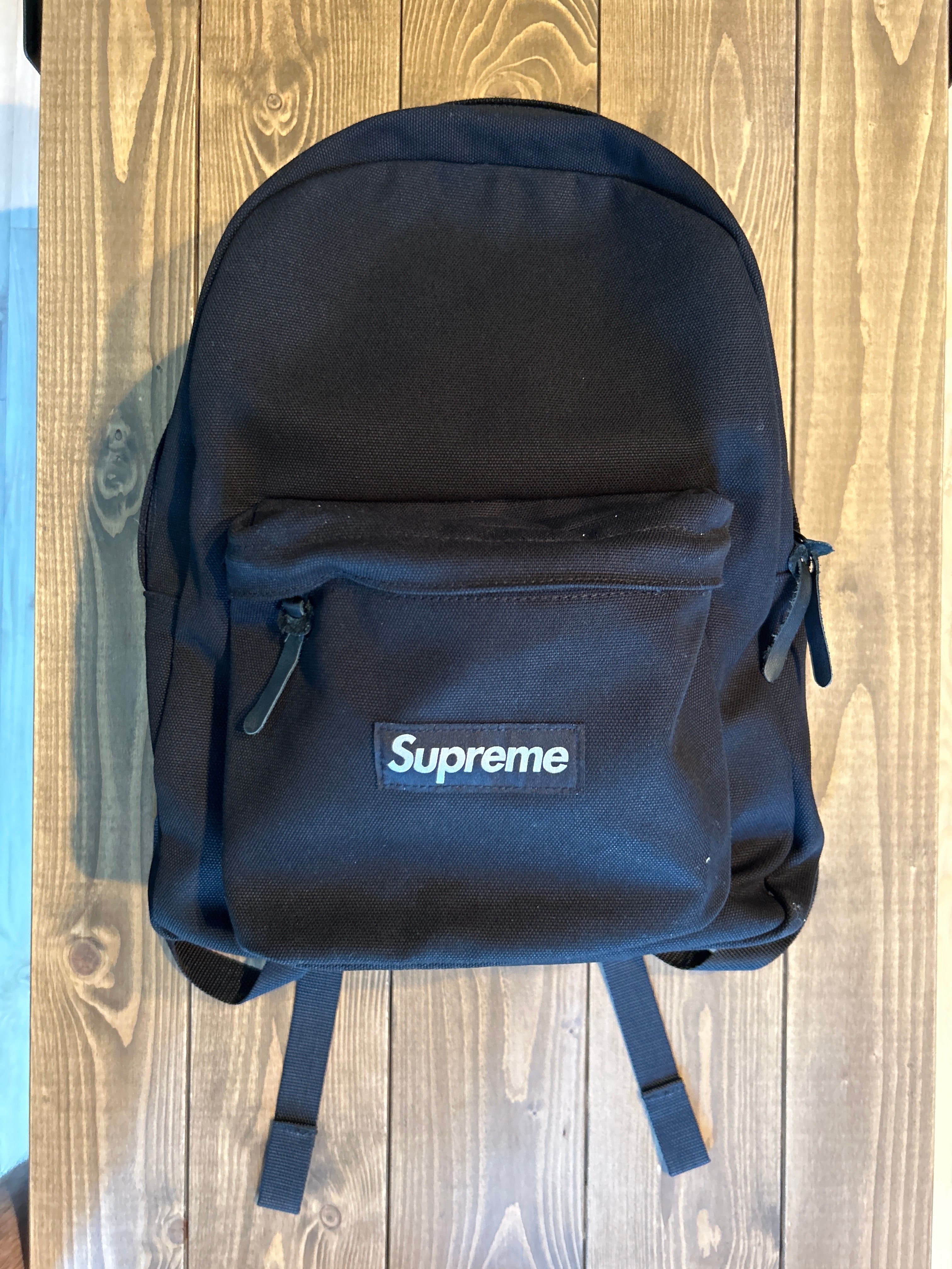 Supreme Canvas Backpack "Black"