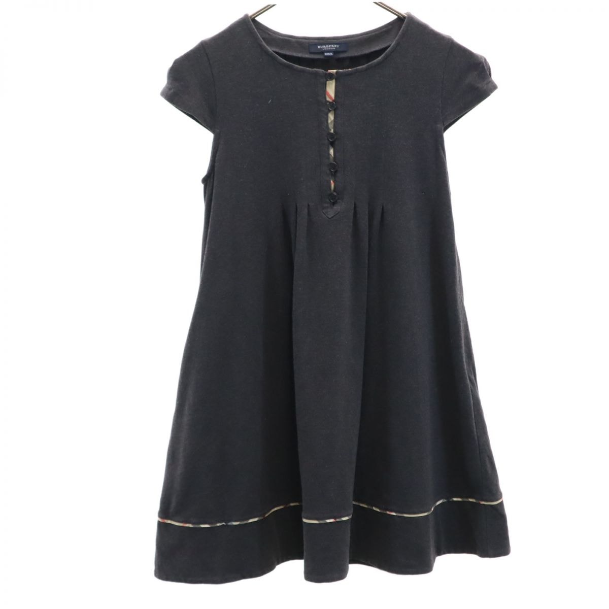 Burberrys バーバリーズ 三陽商会 日本製 半袖 チュニック 150A グレー フレンチスリーブ