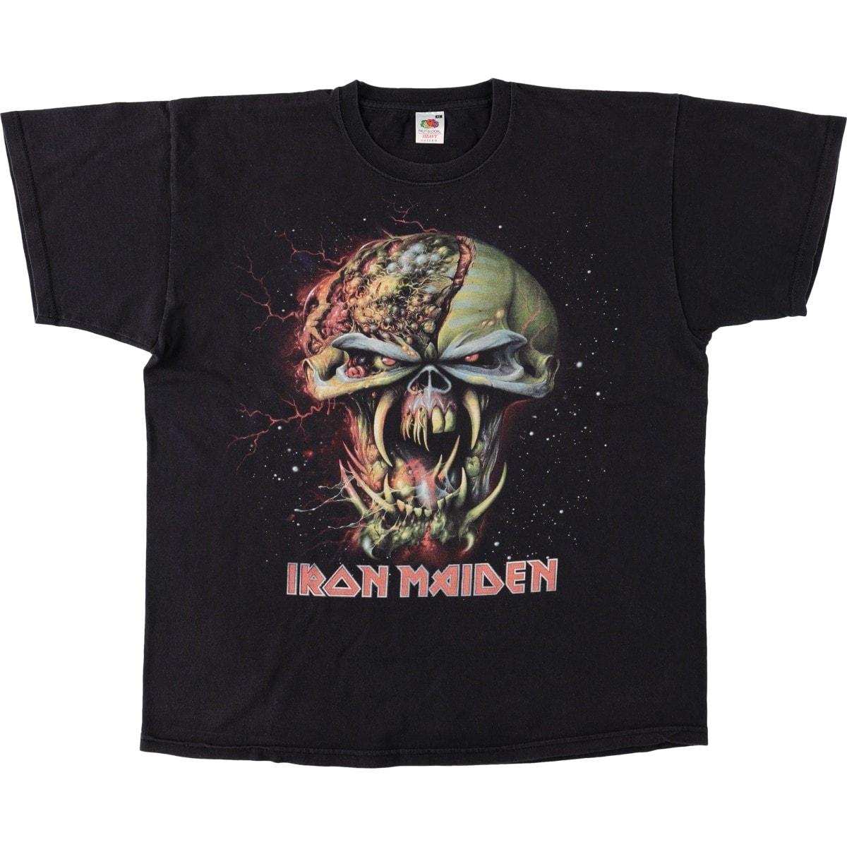 古着 フルーツオブザルーム FRUIT OF THE LOOM HEAVY COTTON IRON MAIDEN アイアンメイデン バンドTシャツ バンT メンズXL相当/eaa681249