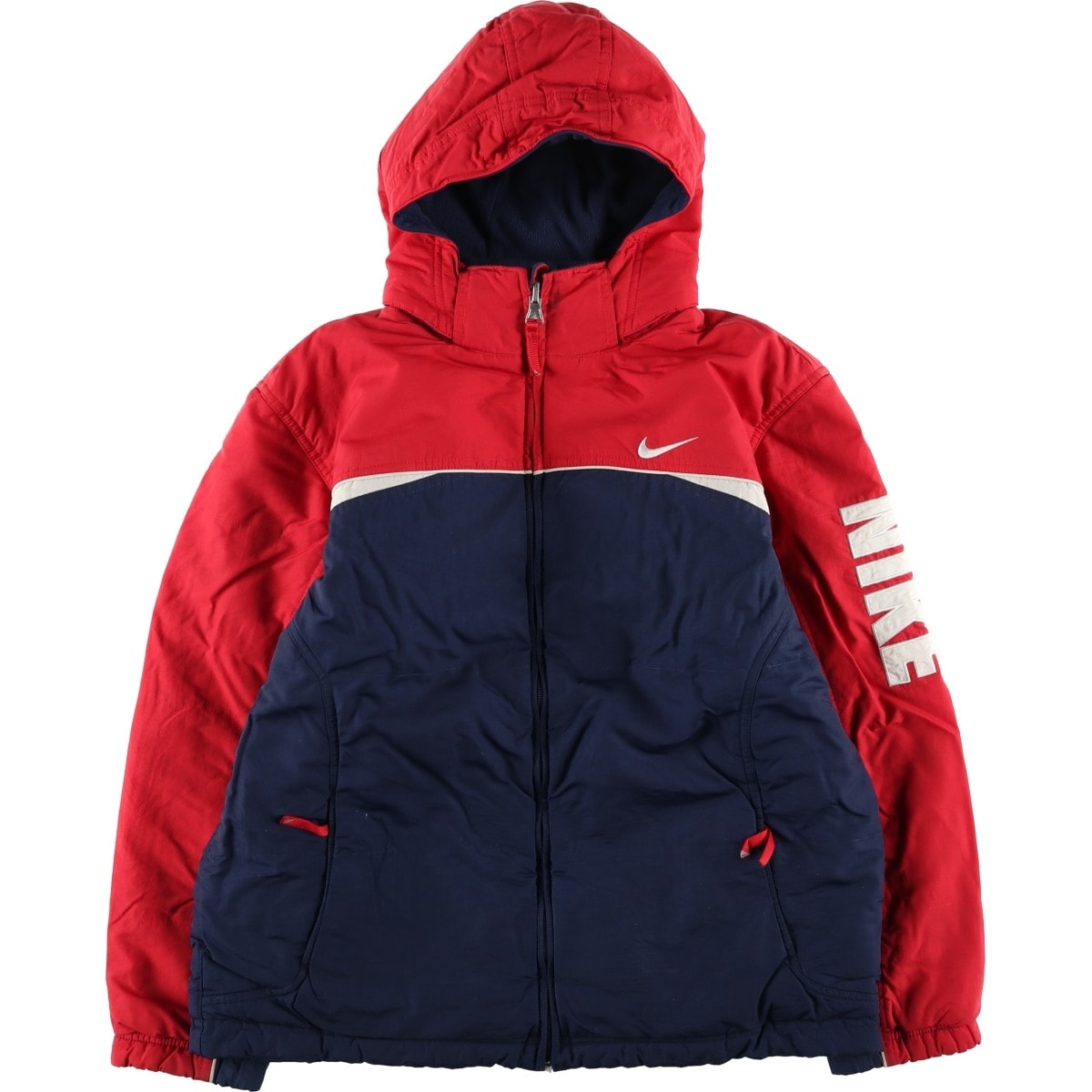 古着 00年代 ナイキ NIKE リバーシブル 中綿パーカー パファージャケット レディースXL相当/eaa607909