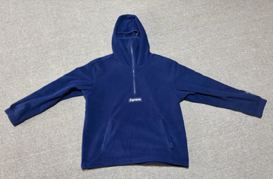 Supreme Polartec Facemask Half Zip Hooded Sweatshirt "Navy"