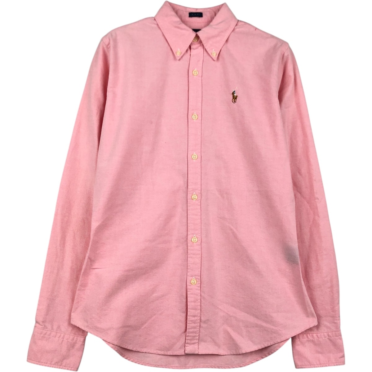 古着 ラルフローレン Ralph Lauren SLIM FIT スリムフィット 長袖 ボタンダウンシャツ レディースS相当/eaa624992