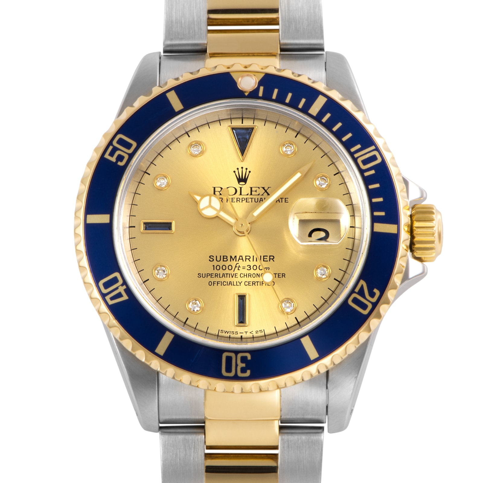 ROLEX ロレックス サブマリーナデイト 16613SG T番 Tritium  SS/YG【中古】