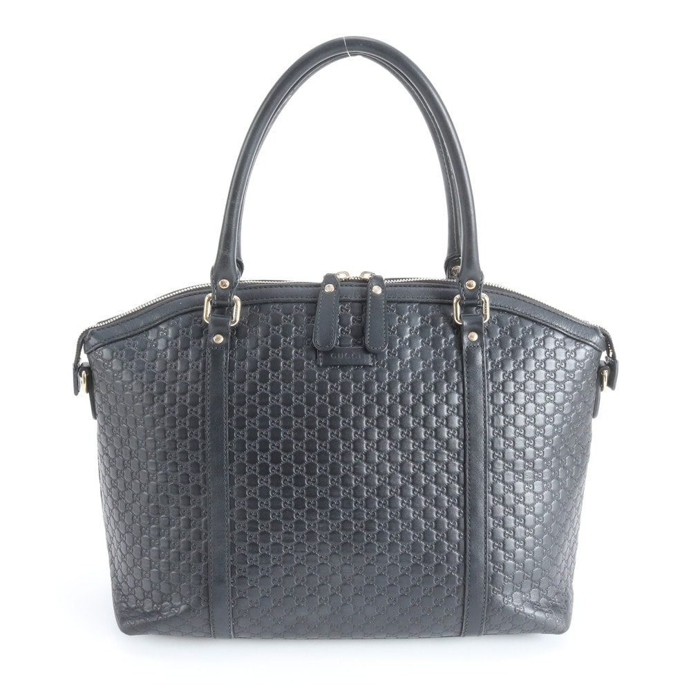 ■美品 グッチ グッチシママイクロ 449657 トート バッグ レザー