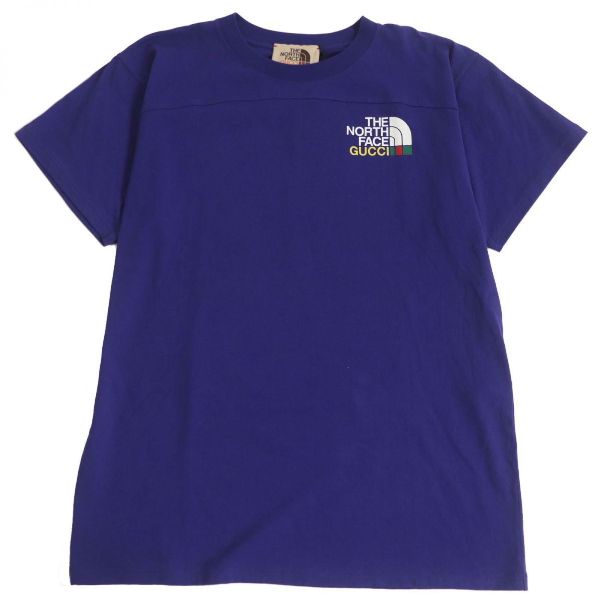 【ドンドン見直し】グッチ×ザ・ノースフェイス 半袖Ｔシャツ ブルー系 メンズ S