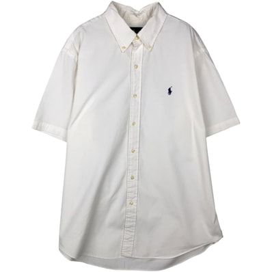 古着 ラルフローレン Ralph Lauren 半袖 ボタンダウンシャツ メンズXL相当/eaa647897