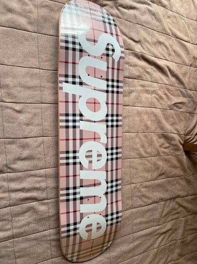 Supreme / Burberry Skateboard "Pink"