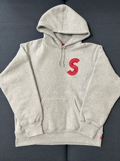 Supreme S Logo Hooded Sweatshirt "Heather Grey" (20FW)