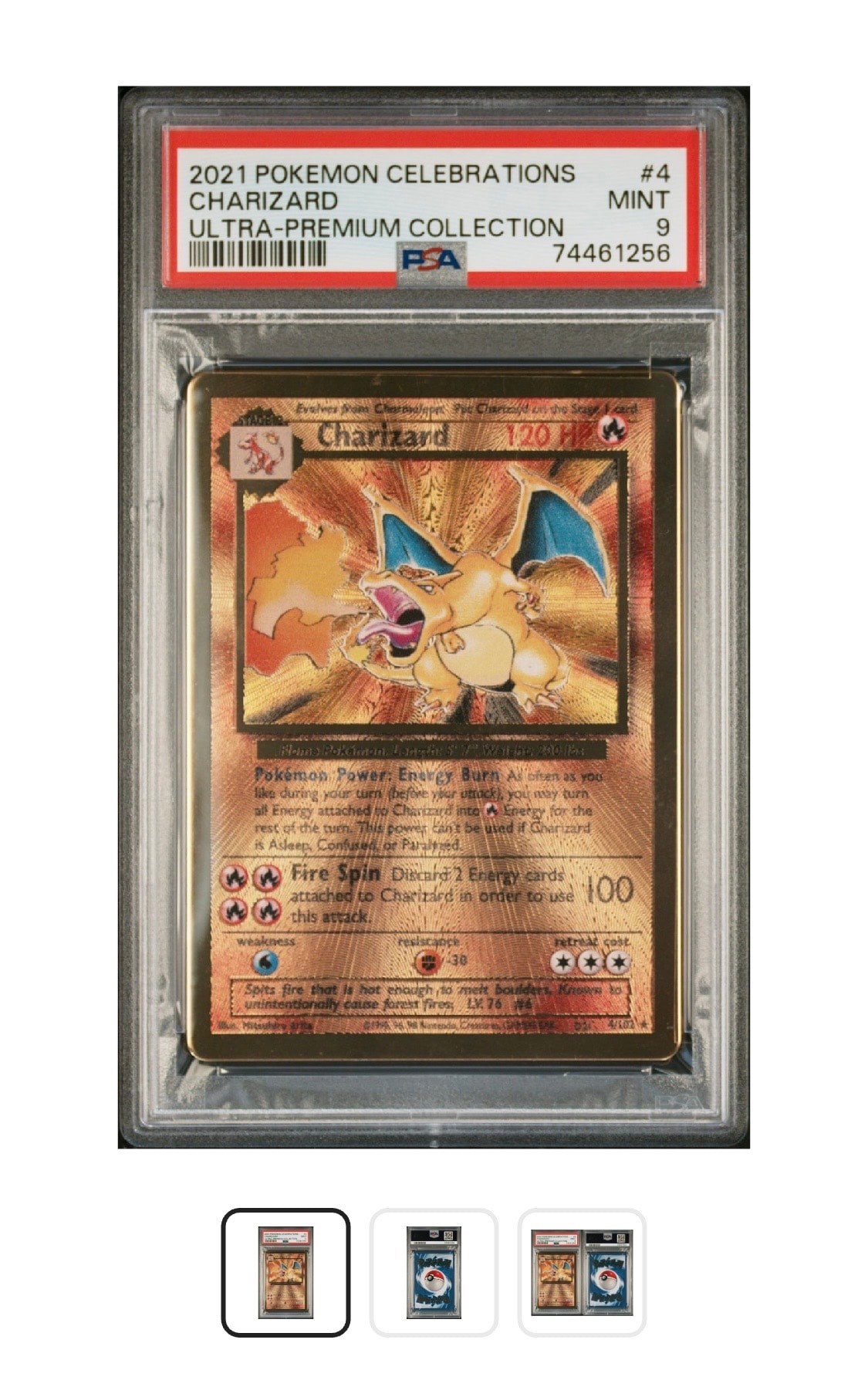 PSA9】リザードン R :メタルカード [4/102]【英語版】(プロモーション