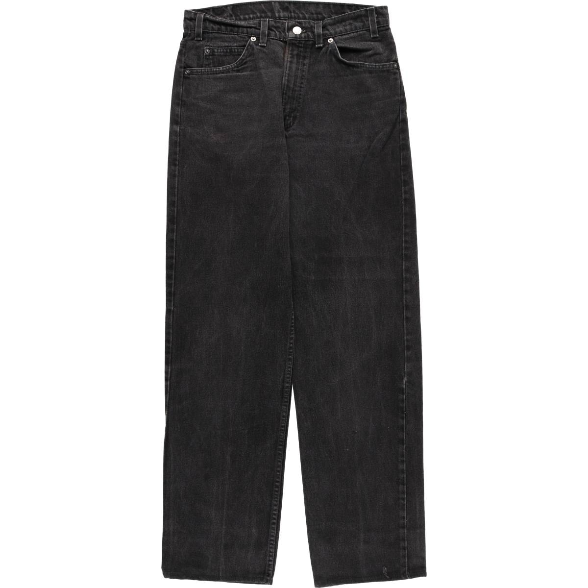 古着 90年代 リーバイス Levi's 550 RELAXED FIT オレンジタブ ブラックデニム テーパードデニムパンツ USA製 メンズw31相当 ヴィンテージ/evb032324