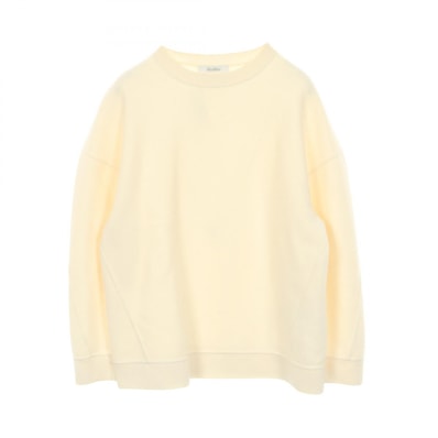 マックスマーラ MAX MARA ELVIRA エルヴィラ スウェット 衣料品 トップス ウール カシミヤ レディース ホワイト系 【中古】