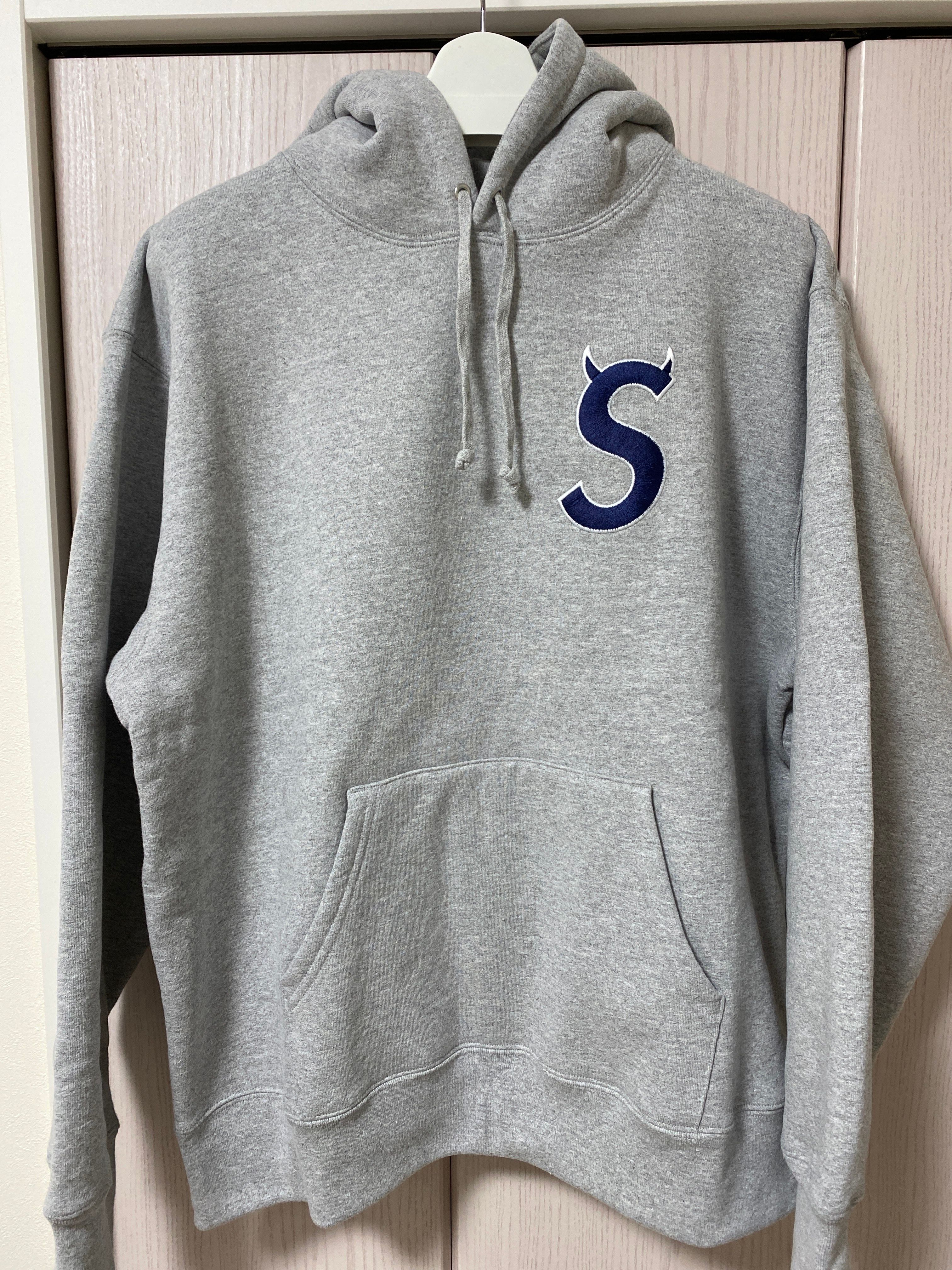 Supreme S Logo Hooded Sweatshirt "Heather Grey" (22FW)