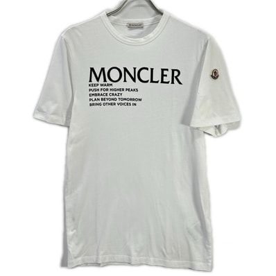 モンクレール ホワイト G20918C00042 21年製 フロッキー Tシャツ X S
