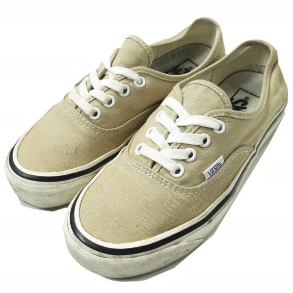 VANS バンズ STYLE 44 AUTHENTIC DX オーセンティック US5.5(23.5cm) BEIGE キャンバス Anaheim Factory Collection スニーカー シューズ g10627