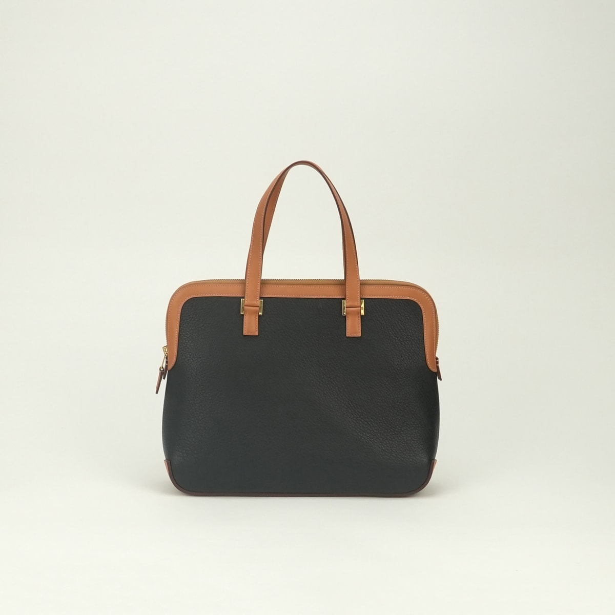 エルメス HERMES エスカパーダ バッグ トートバッグ フィヨルド ボックスカーフ ノワール Noir ナチュラル Natural ブラック Blackブラウン Brown 黒 茶 ゴールド金具 ハンドバッグ