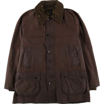 古着 90年代 バブアー Barbour BEDALE ビデイル 旧3ワラント ワックスコットン オイルドジャケット 英国製 C42 メンズL相当 ヴィンテージ/eaa604989