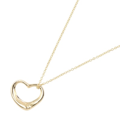 ティファニー TIFFANY&CO オープンハート ネックレス ネックレス ジュエリー K18(イエローゴールド) レディース ゴールド系 【中古】