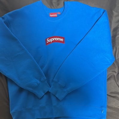Supreme Box Logo Crewneck "Blue" (22FW)